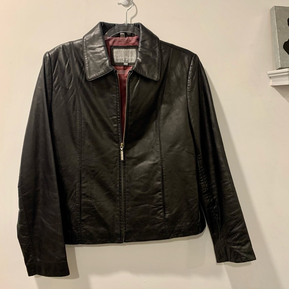 Juliet Michelle genuine leather jacket, size Large